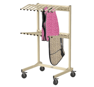 Valet Apron rack with dual storage option